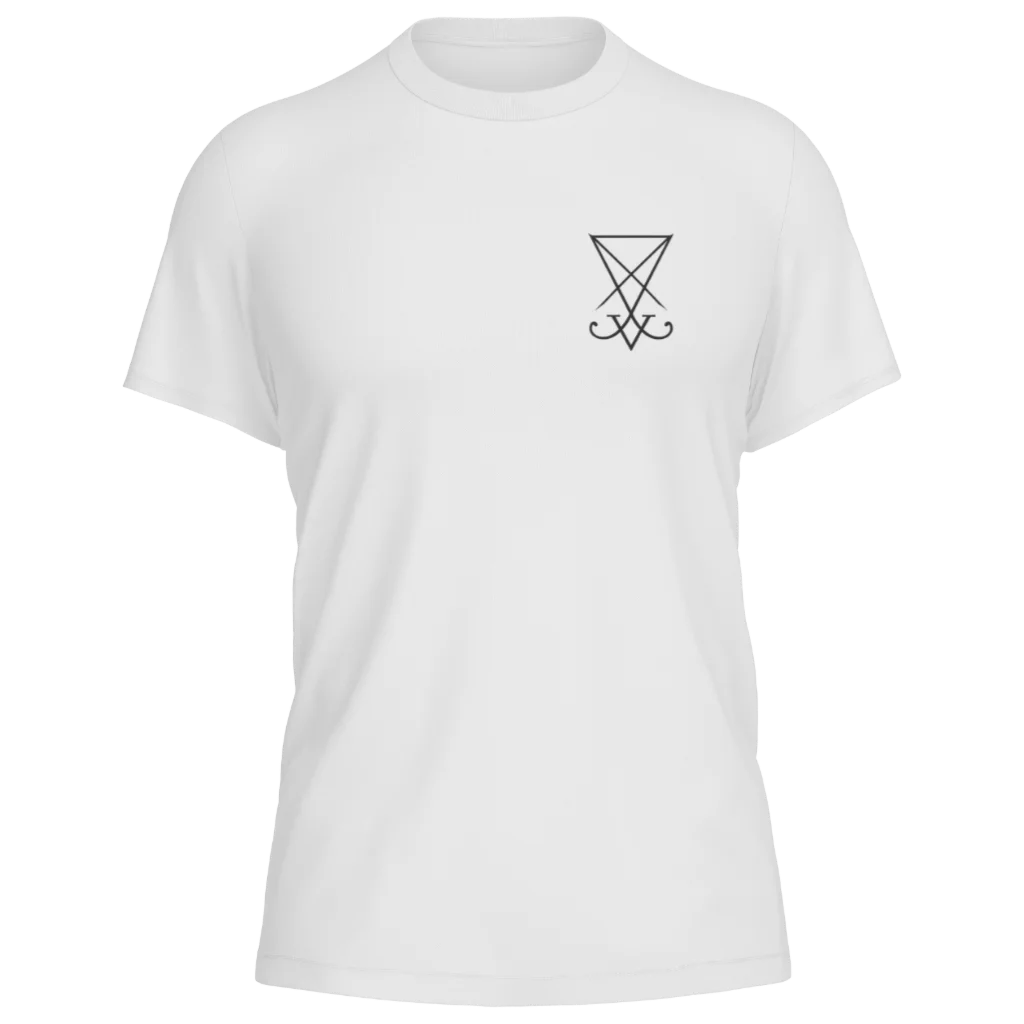 Camiseta Branca Sigilo de Lúcifer